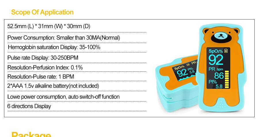 Oximeter นิ้วเด็ก 7