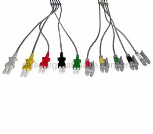 ชุด Leadwire ของ Spacelab Tru-Link ที่รองรับ, 5-Lead, Grabber, IEC, 24in & 2PIN