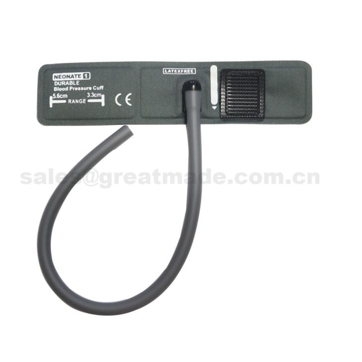 ข้อมือ Neunate # 1 Nibp, เส้นรอบแขน 3.3-5.6 ซม., ไม่มีถุงแก๊ส, หลอดเดี่ยว