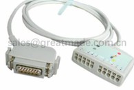 เข้ากันได้ Hellige ซีเมนส์ Cardiostat 1 / 3T / 703 EK36 EK41 10-LEAD ECG, Ekg Cable