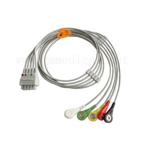 GE Marquette Multi-link Leadwire ชุด 5 ตัวนำ Snap IEC, 29in (76cm) และ VS 2PIN
