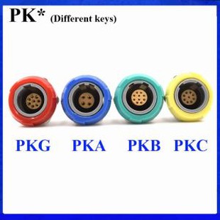 ขั้วต่อทางการแพทย์ PKG PKA PKB PKC 2-10Pin 14 พิน 1P ซ็อกเก็ต 0 40 60 80 องศาซ็อกเก็ตสองคีย์